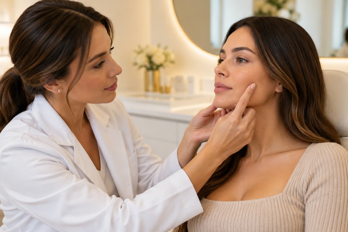 Imagem ilustrativa de avaliação facial para bichectomia