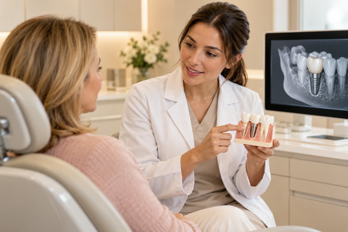 Imagem ilustrativa de avaliação para implante dentário